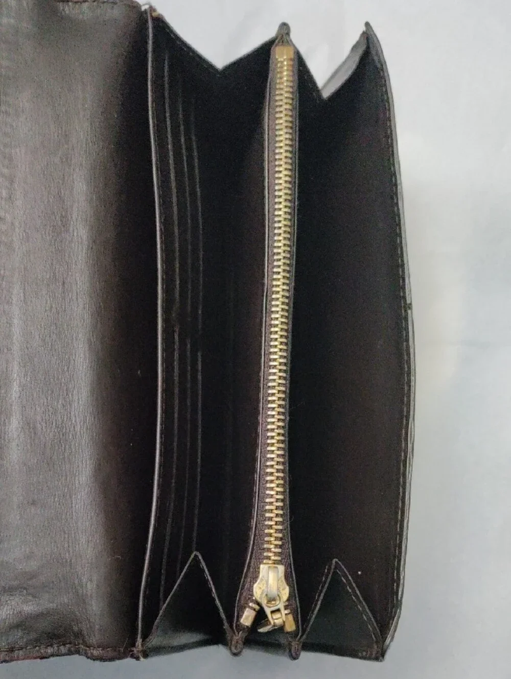 Louis Vuitton Vernis Long Wallet in Dark Burgundy Patent Leather